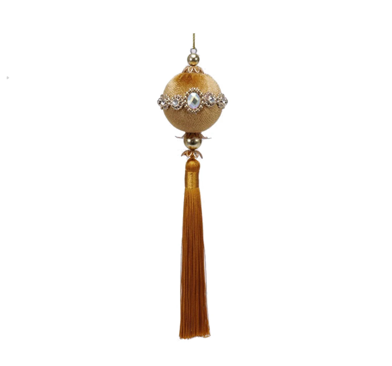 Small Ball with Tassel Ornament