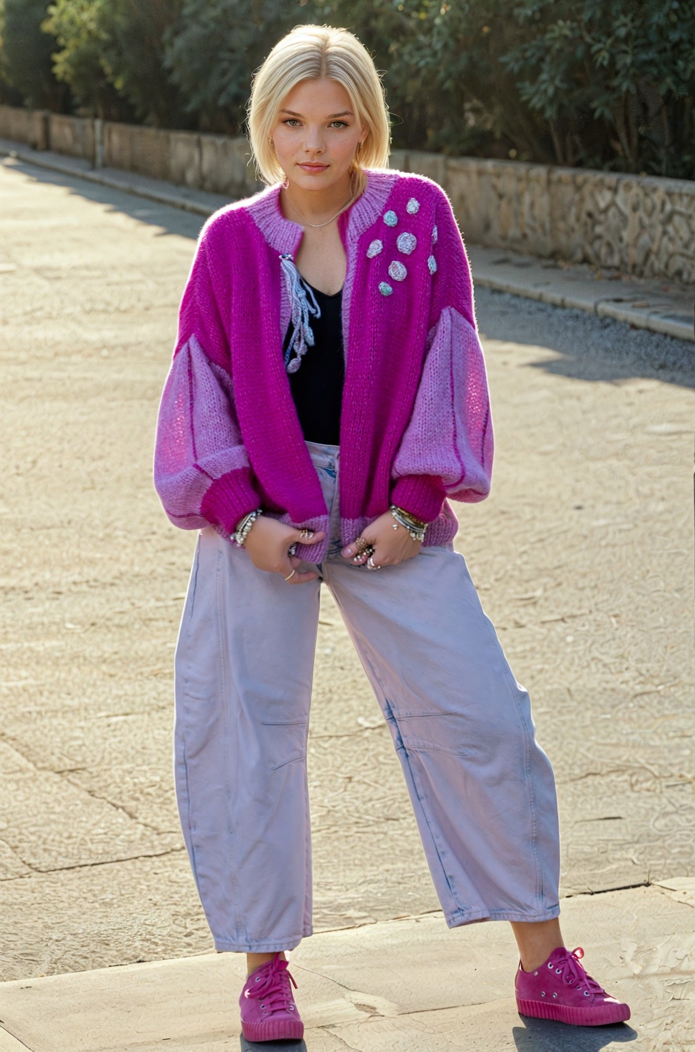 Love of Two Roses Cardigan