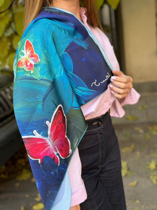 Butterfly Dreams Silk Scarf
