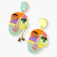 Cubism Face Earrings
