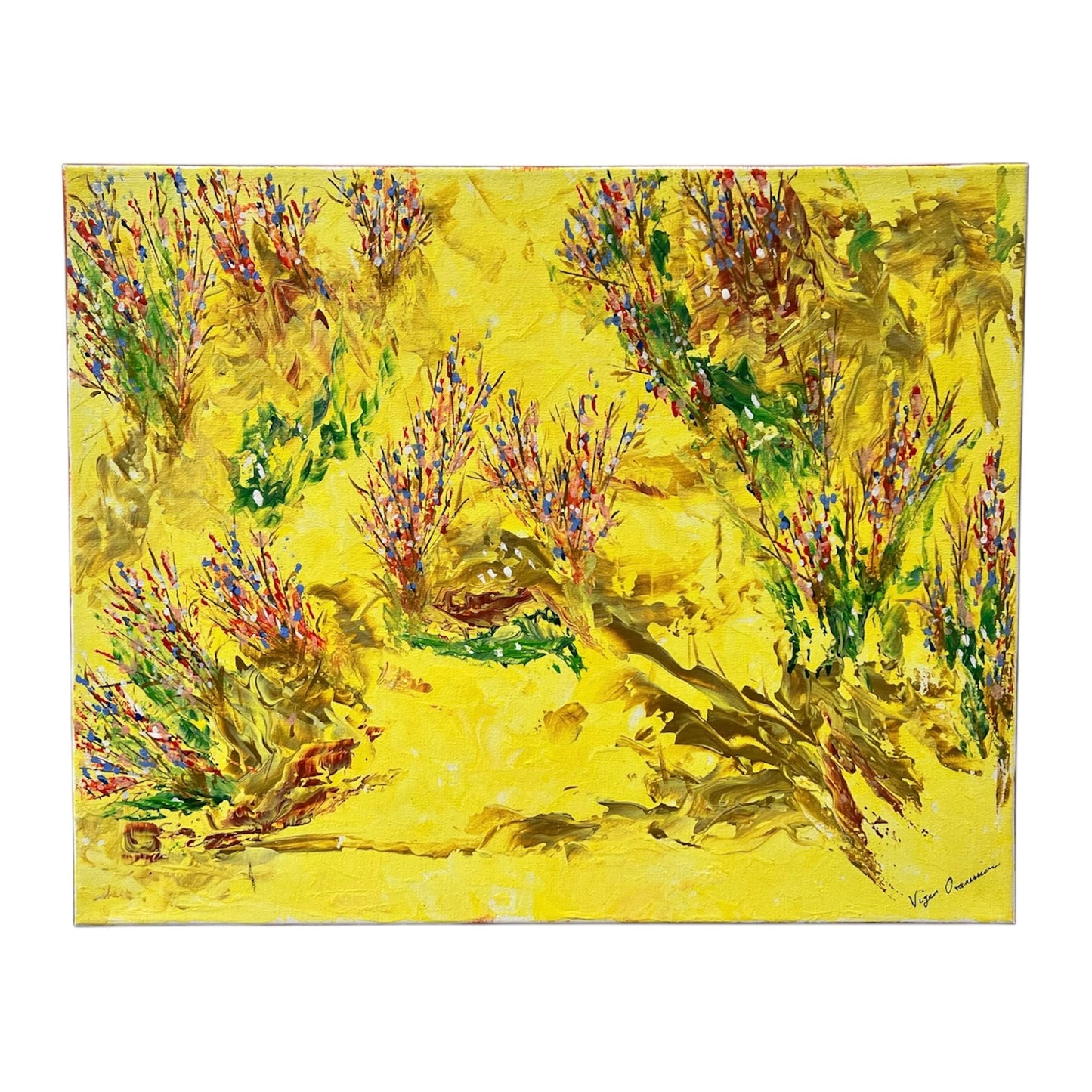 Yellow Abstract Painting