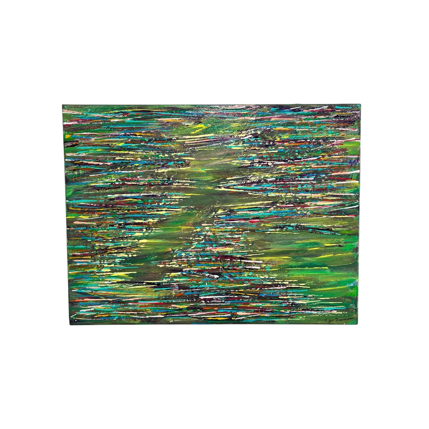 Green Abstract Painting