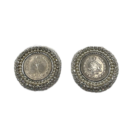 Silver Coin Mazaheri Earrings