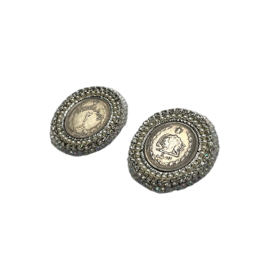 Silver Coin Mazaheri Earrings