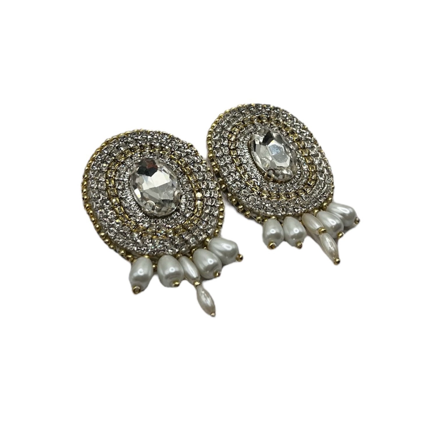 Diamond Pearl Mazaheri Earrings