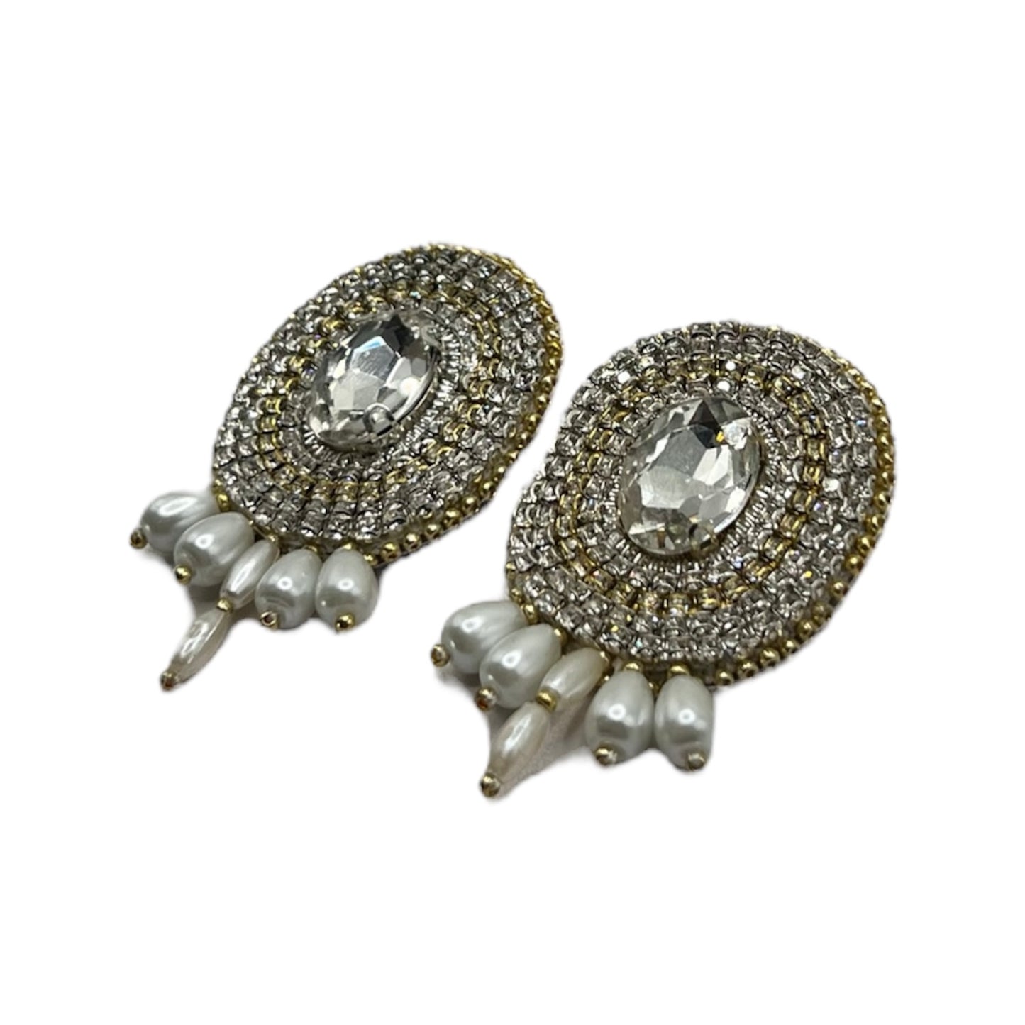 Diamond Pearl Mazaheri Earrings