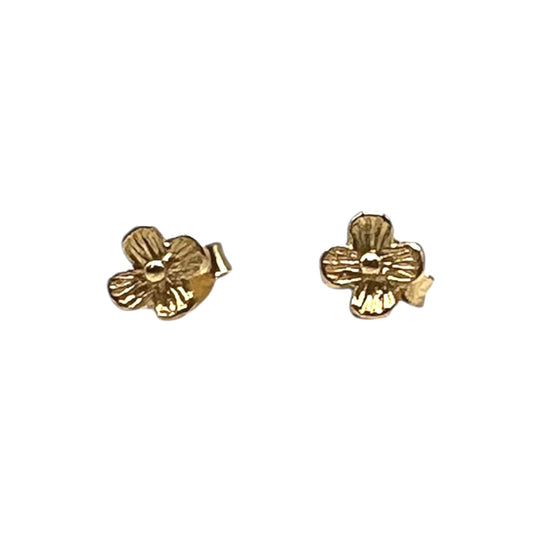 Gold Flower Studs