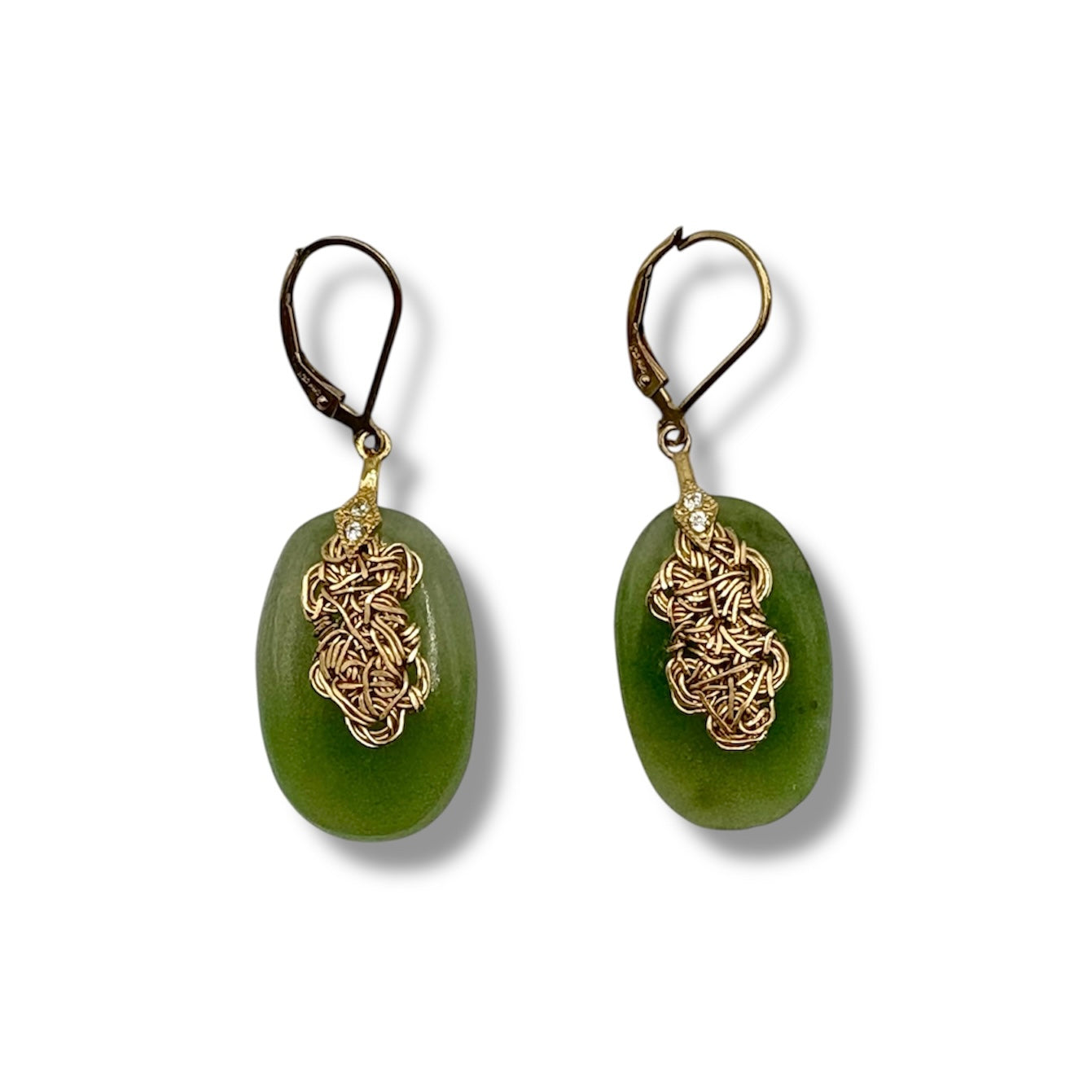 Nephrite Jade Earrings