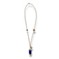 Navy stone & Twist Necklace