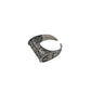 Ornate Shield Silver Ring