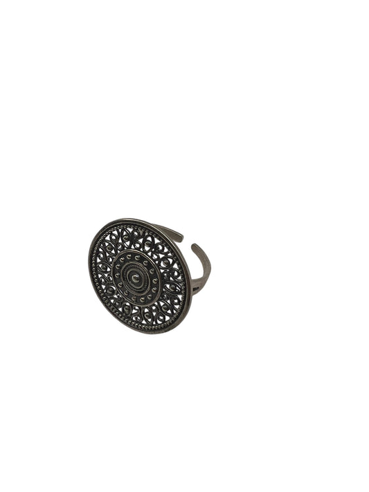 Filigree Mandala Silver Ring