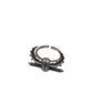 Silver Crescent Warrior Ring
