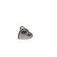 Big Silver Beaded Heart Ring