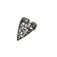 Armenian Alphabet Filigree Shield Silver Ring