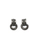 Silver Double Loop Earrings