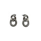Silver Double Knot Earrings