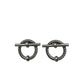 Silver Toggle Hoop Earrings