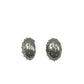 Silver Textured Dome Earrings