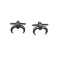 Silver Crescent Earrings