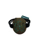 Brass & Leather Bracelet with Ornamental Etching