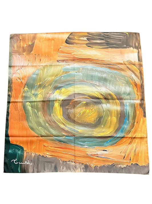 Whispers of Earth Abstract Scarf