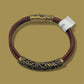 Grapevine Brass & Leather Bracelet
