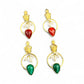 Persian Crown Pearl and Agate Earrings