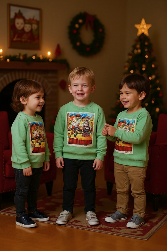 Kids Sage Green Sweatshirt