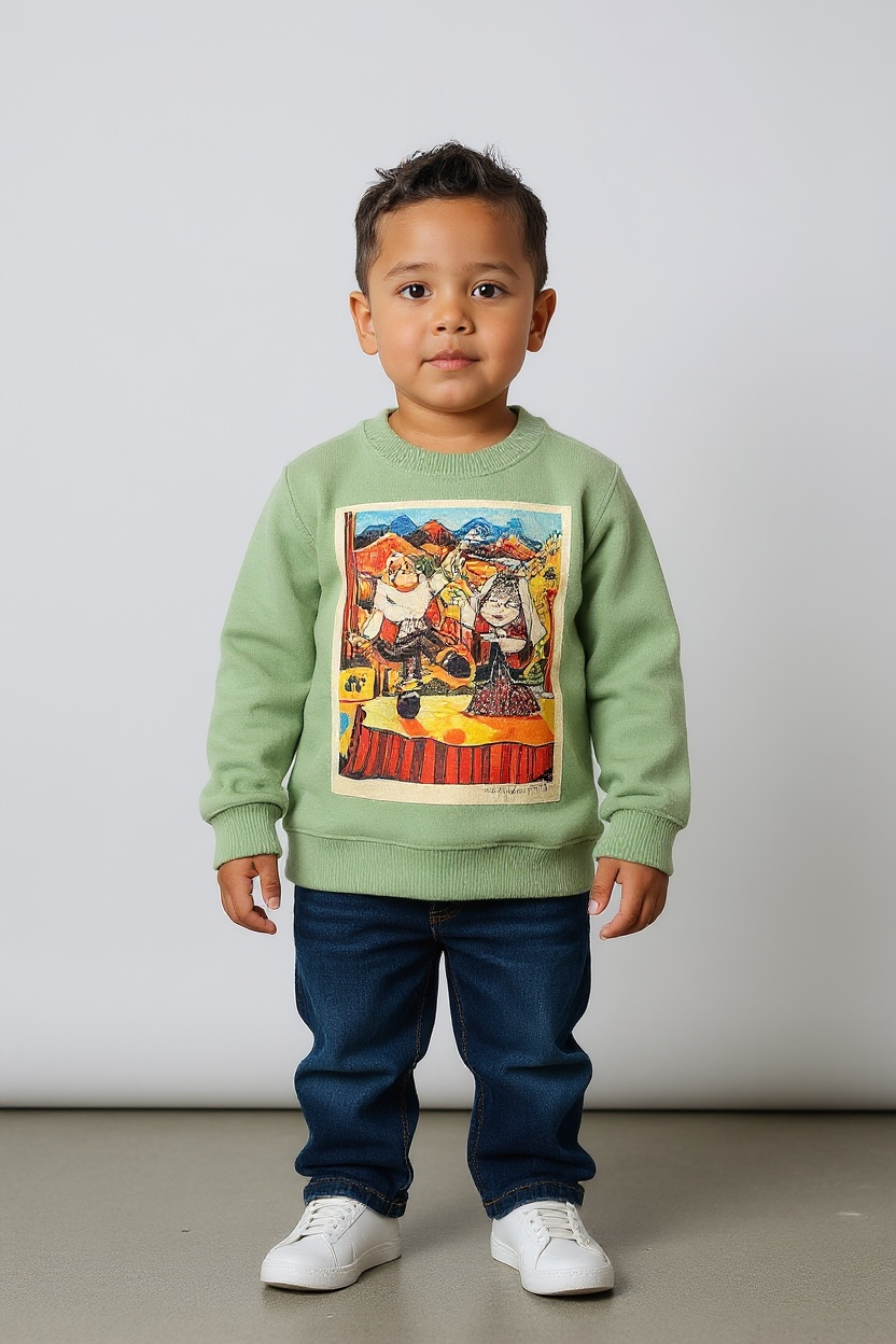 Kids Sage Green Sweatshirt