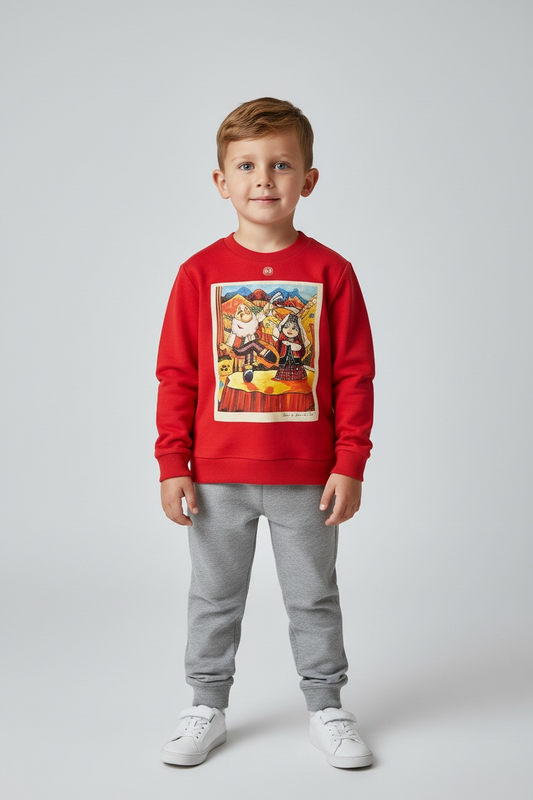 Kids Red Sweatshirt