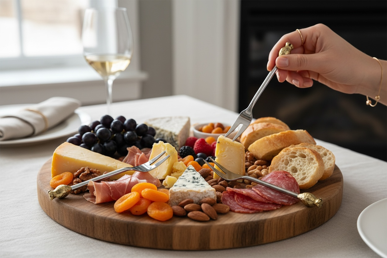 Set of 4 Pomegranate Fork