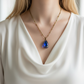 blue teardrop necklace