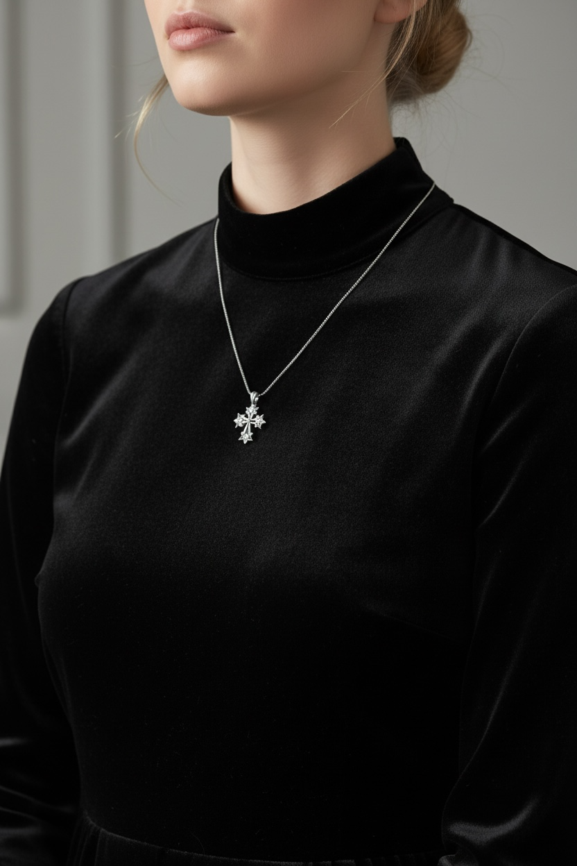 Armenian Cross Manuscript Necklace