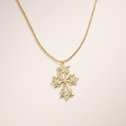 Armenian Cross Manuscript Necklace