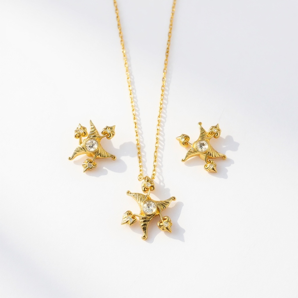 Archesh Star Earrings — Armenian Gospel 1288 Inspired