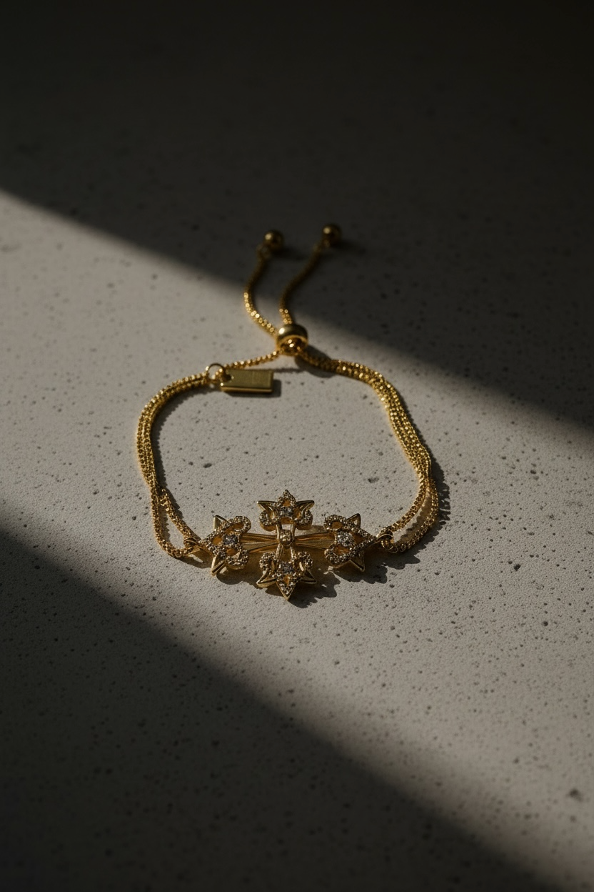 Armenian Cross Manuscript Adjustable Bracelet