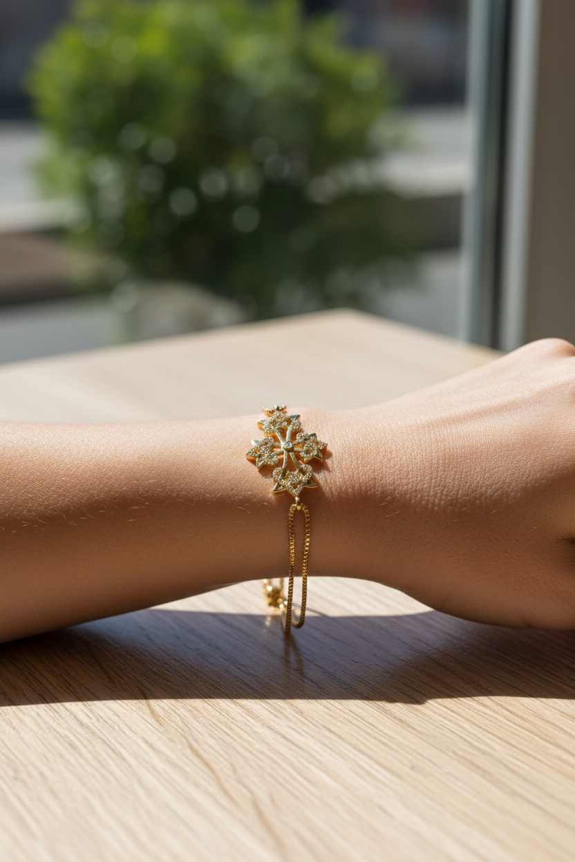 Armenian Cross Manuscript Adjustable Bracelet