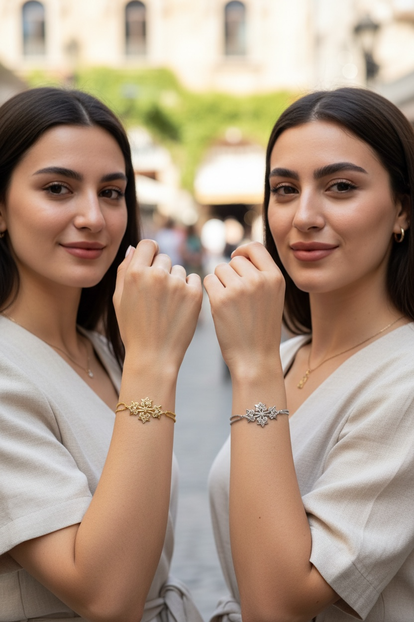 Armenian Cross Manuscript Adjustable Bracelet