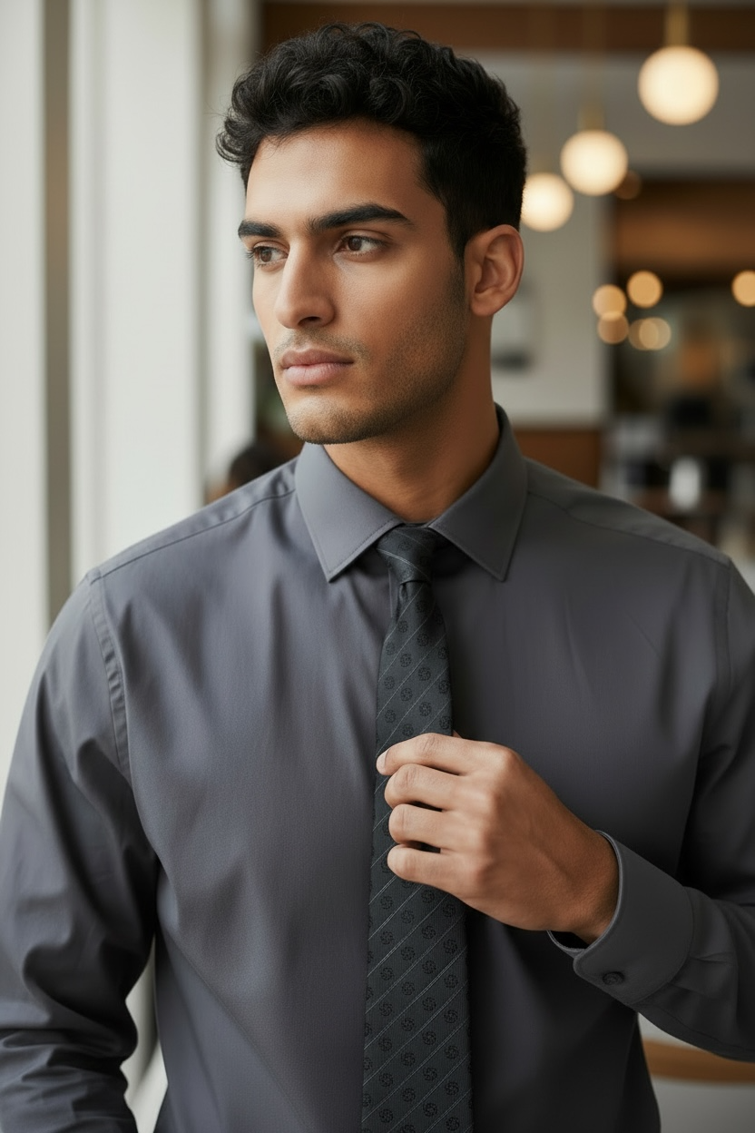 Eternity Silk Neck Tie Grey