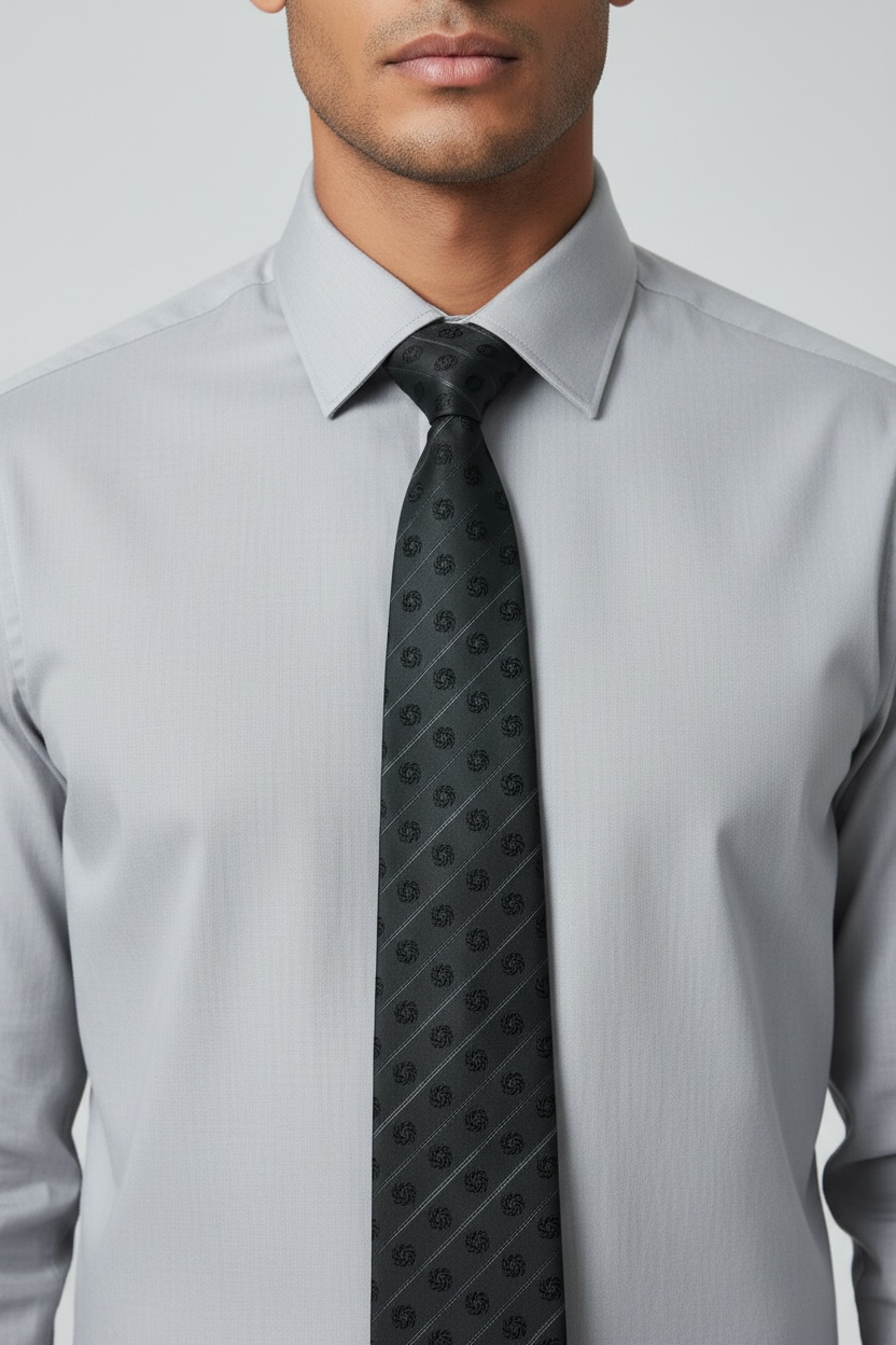 Eternity Silk Neck Tie Grey