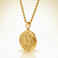 Armenian Heritage Reversible Clover Medallion Necklace – Hayr Mer Prayer Pendant (Unisex)