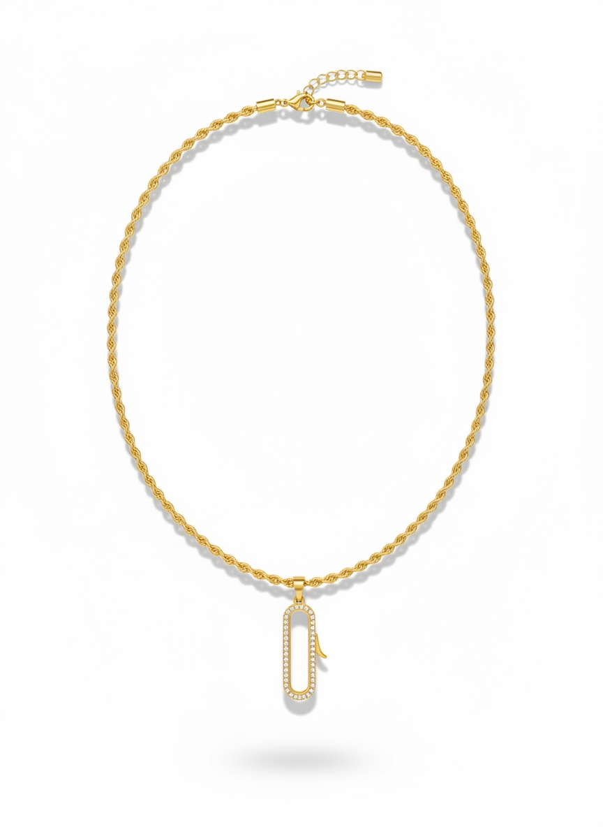 Custom Charm Holder Necklace – Armenian Alphabet Initials, Heart Charms & Personalized Name Pendant