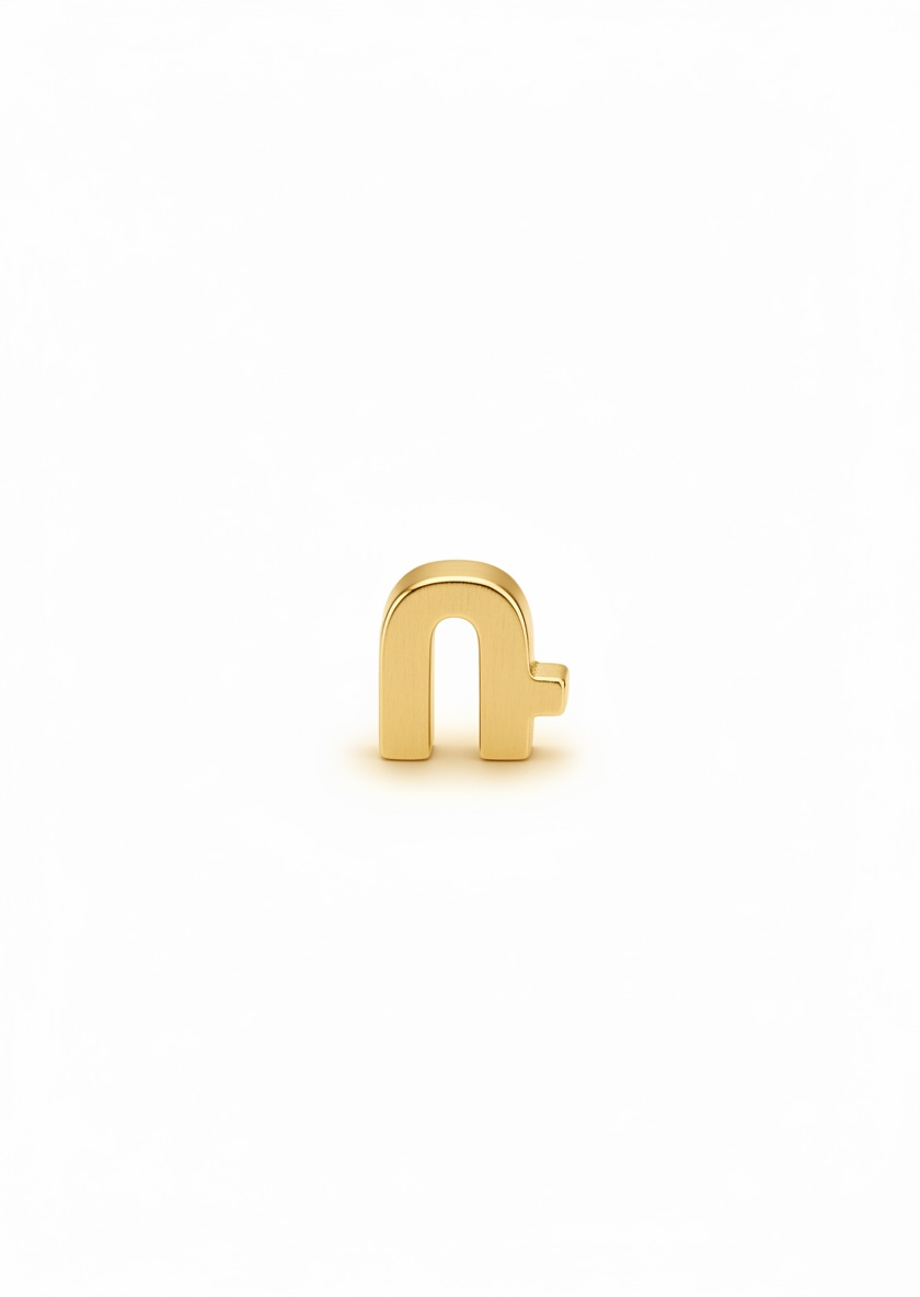 Custom Charm Holder Necklace – Armenian Alphabet Initials, Heart Charms & Personalized Name Pendant