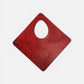 Eternity Symbol Leather Tote – Deep Red