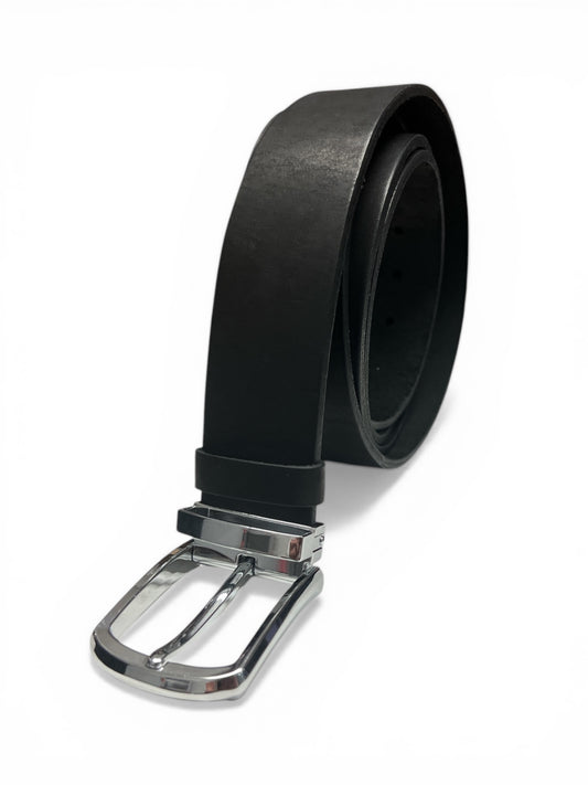 Eternity Black Leather Belt