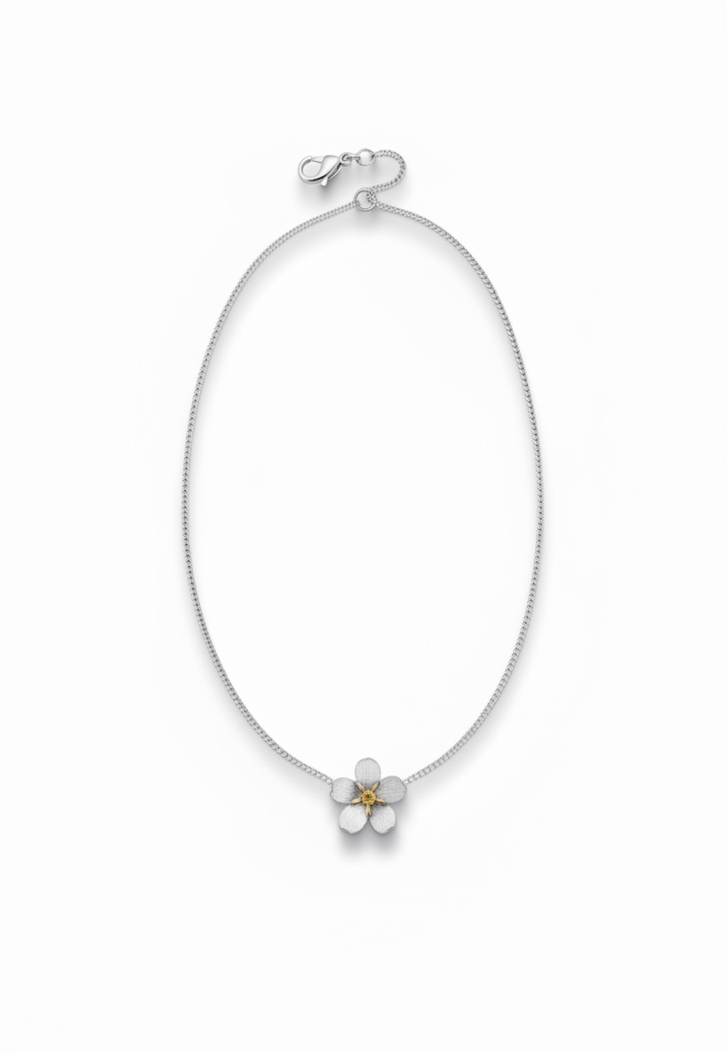 Forget Me Not Flower Necklace