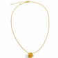 Golden Rose Pendant Necklace