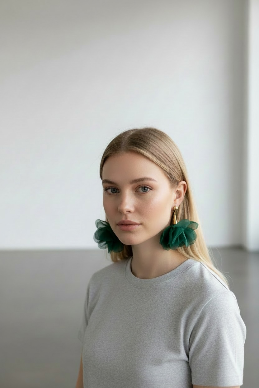 Flower earrings