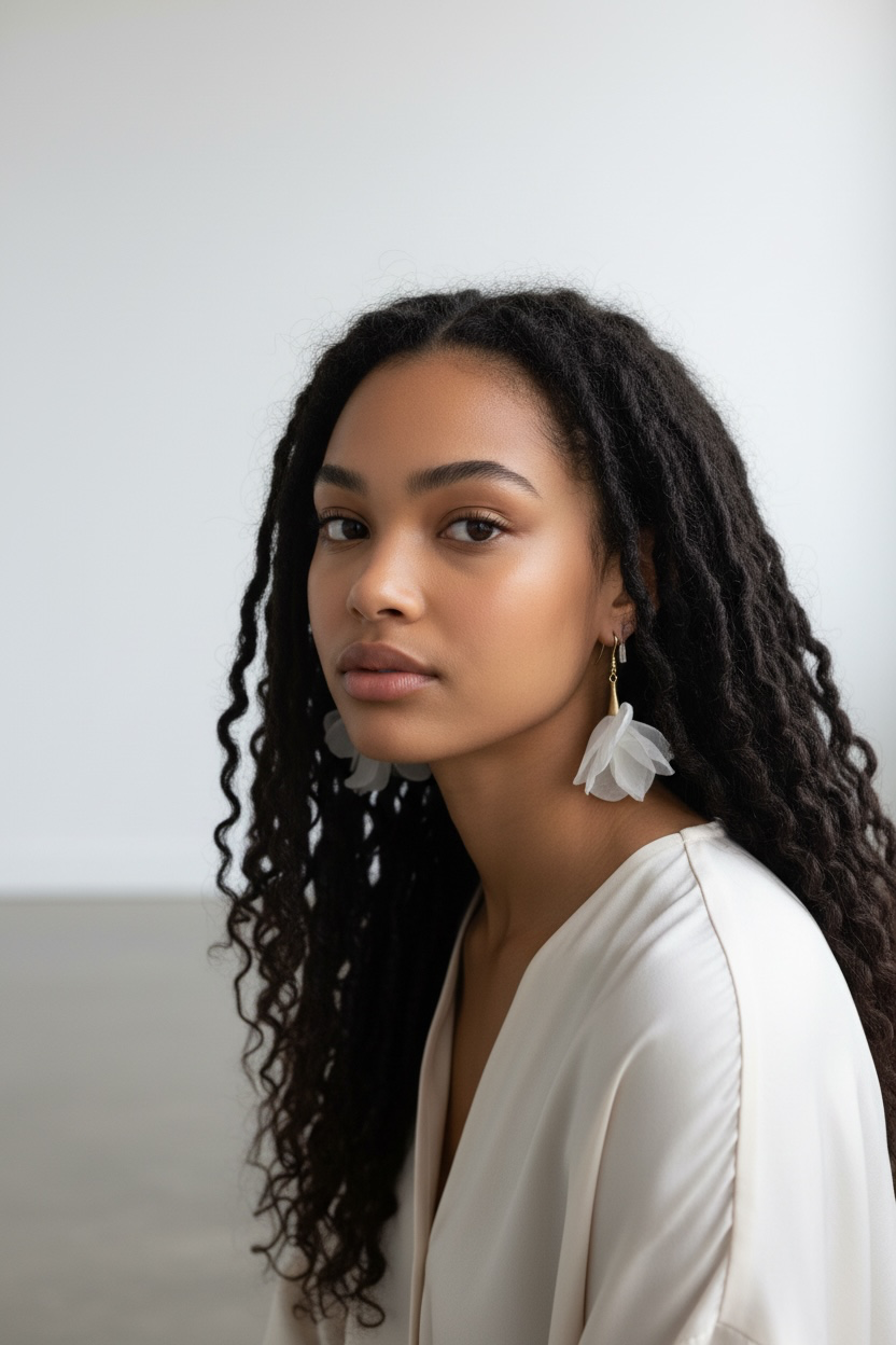 Flower earrings
