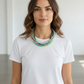 Hematite and Nylon Necklace